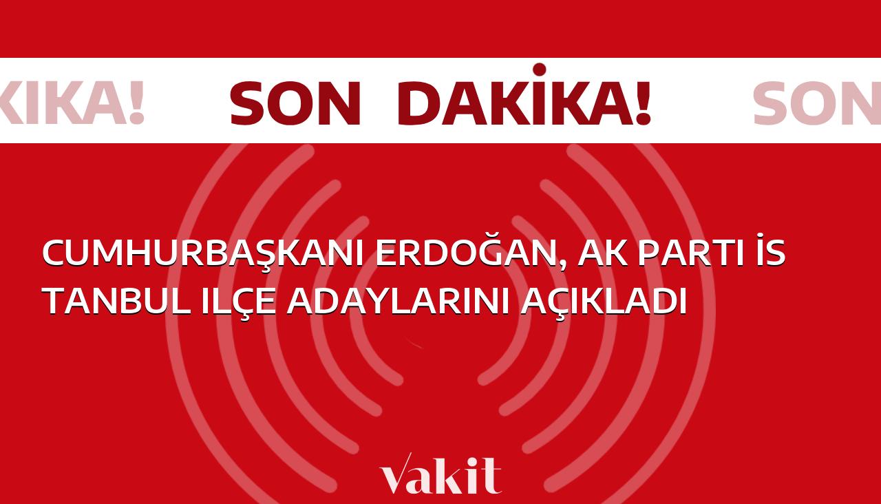 Cumhurbaşkanı Erdoğan, AK Parti İstanbul ilçe adaylarını duyurdu