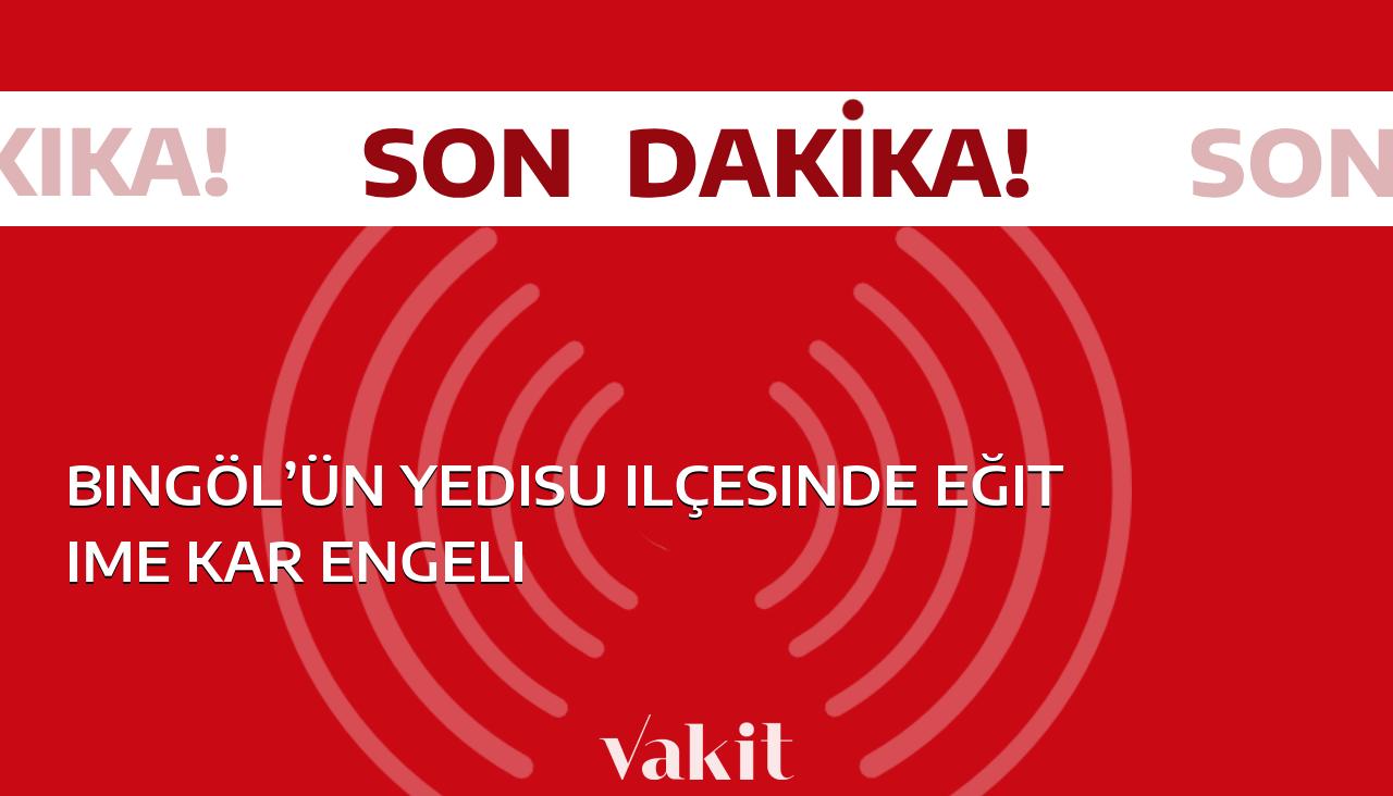 Bingöl’ün Yedisu ilçesinde eğitim süreci kar engeline takıldı