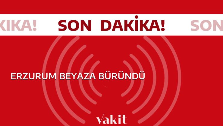 Erzurum, beyaza büründü: Kar Manzaraları ile Büyülüyor