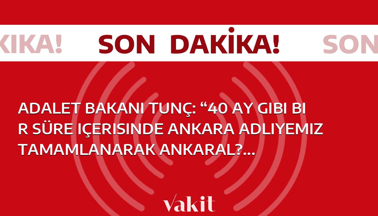 Adalet Bakanı Tunç, Ankara Adliyesi’nin tamamlanmasının ardından Ankaralıların hizmetine sunulacağını belirtti. Başkentteki adliye binasının inşaatının 40 ay gibi bir süre içinde tamamlanacağını vurgulayan Bakan Tunç, bu yeni adliyenin Ankaralılara daha iyi hizmet vereceğini ifade etti.